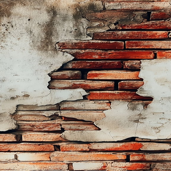 Industrial Peel and Stick Wallpaper 17.7in x 9.8ft Exposed Brick Plaster Rustic Steampunk Contact Paper Vinyl Waterproof Self Adhesive Wall Paper for Bedroom Shelf Cabinet Renter Friendly