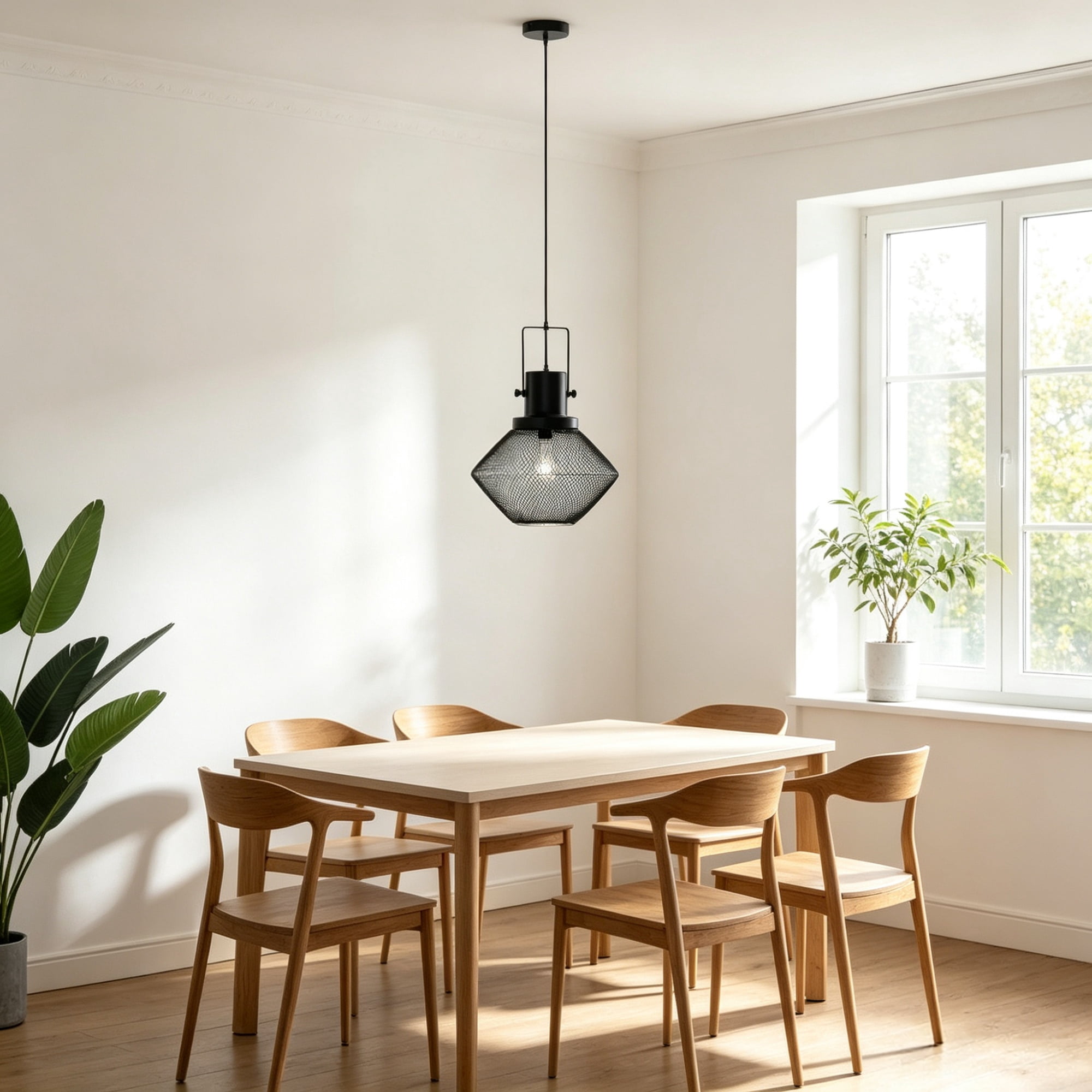 Industrial Pendant Light Fixtures with Adjustable Hanging Chain for Kitchen, Entryway, Bar