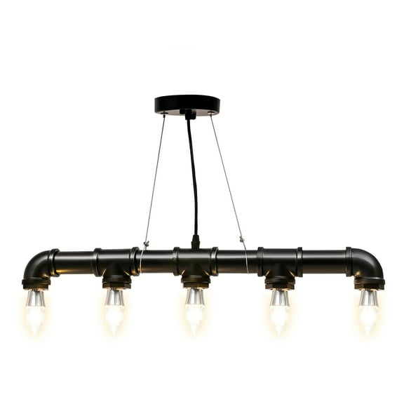 Industrial Pendant Light Steampunk Water Pipe Hanging Lamp Pendant Light Loft Cafe Decoration for Living Room Bedroom