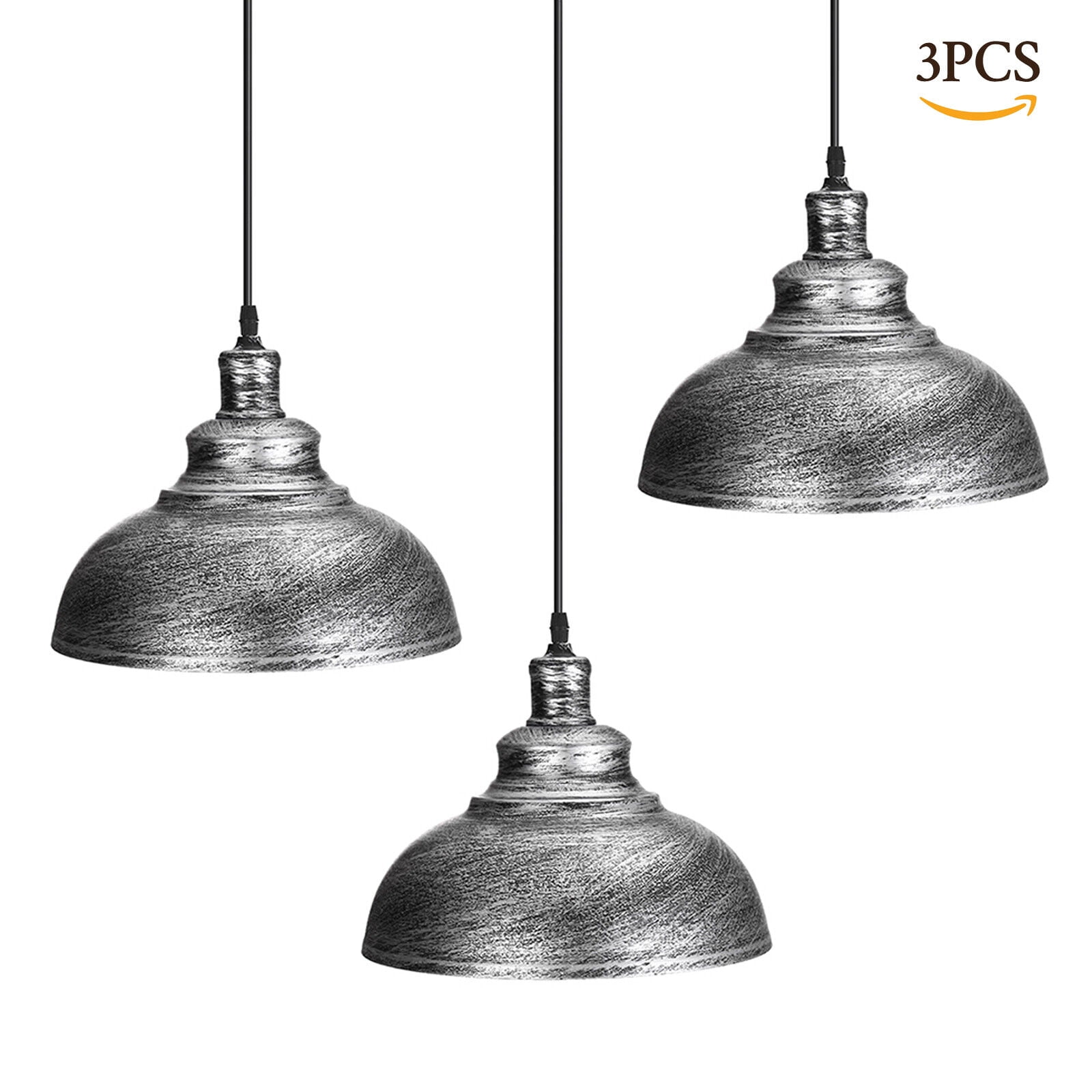 Industrial Pendant Lighting Fixture 3Pack Vintage Retro Hanging