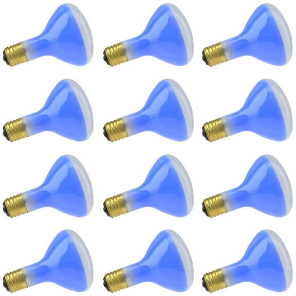 Industrial Performance 100/300/R40-BLUE Neck 120V, 100/200/300 Watt, R40, Mogul Screw (E39D) Base Light Bulb (12 Bulbs)