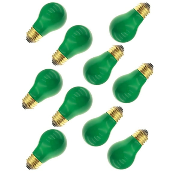 Industrial Performance 15A15/G 130V, 15 Watt, A15, Medium Screw (E26) Base Light Bulb (10 Bulbs)