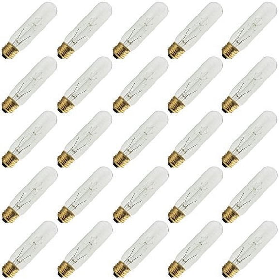 Industrial Performance 15T10/CL 130V, 15 Watt, T10, Medium Screw (E26) Base Tubular Light Bulb (25 Bulbs)