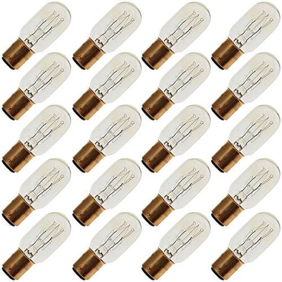 Industrial Performance 15T7DC 130V, 15 Watt, T7, Bayonet (BA15D) Base Tubular Light Bulb (20 Bulbs)