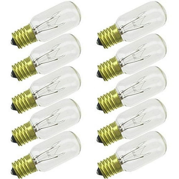 Industrial Performance 15T8N 120V, 15 Watt, T8, Intermediate Screw (E17) Base Tubular Light Bulb (10 Bulbs)