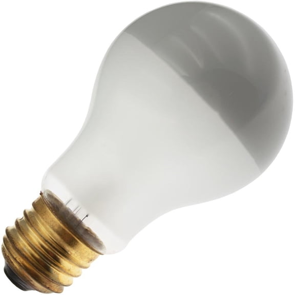 Industrial Performance 60A19/SBIF 130V, 60 Watt, A19, Medium Screw (E26) Base Silver Bowl Light Bulb (1 Bulb)