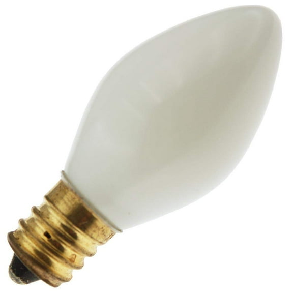 Industrial Performance Decorative/Novelty 5C7/W 130V, 5 Watt, E12 Candelabra Base, White Light Bulb (10 Pack)