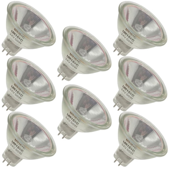 Industrial Performance EXT/CG/24V, 50 Watt, MR16, Bi-Pin (GX5.3) Base Light Bulb (8 Bulbs)