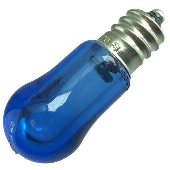 Industrial Performance LED 6S6 Replacement Lamp, 6 Watt, 130 Volt, Candelabra Base, Blue LED Light Bulb (20 Pack)