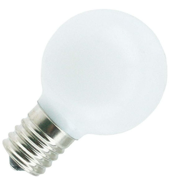 Industrial Performance LED G12.5, E17 Base, Specialty-Plastic, Shatter-Proof Globe Light Bulbs (10 Pack) (White)