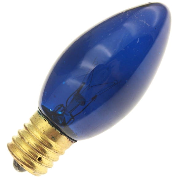 Industrial Performance Novelty/Decorative 7C9/TB-BLINK 120V, 7 Watt, E17 Intermediate Screw Base, Transparent Blue Twinkle/Blinking Light Bulb (1 Pack)