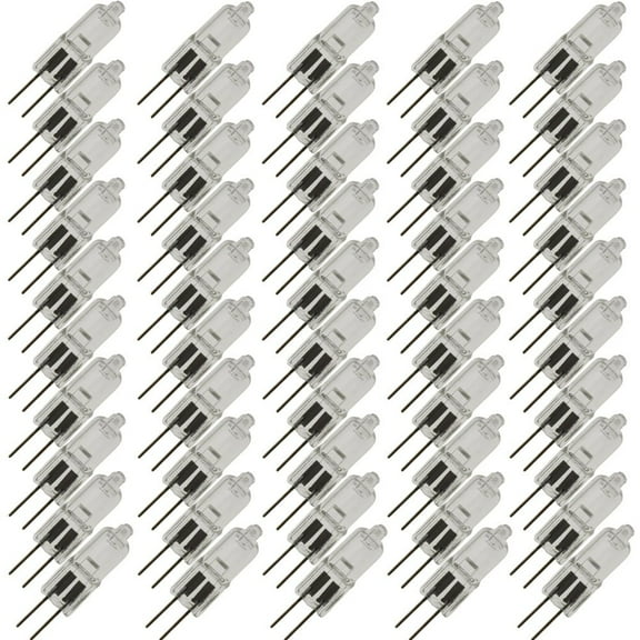 Industrial Performance Q20T3/CL/G4 12V, 20 Watt, T3, Bi-Pin (G4) Base Quartz Light Bulb (50 Bulbs)