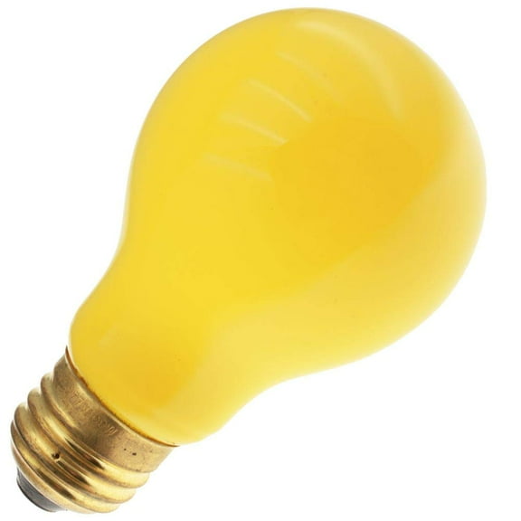 Industrial Performance Specialty 100A/Y, 120 Volt, A19, Ceramic Yellow Bug Light Bulb (1 Pack)