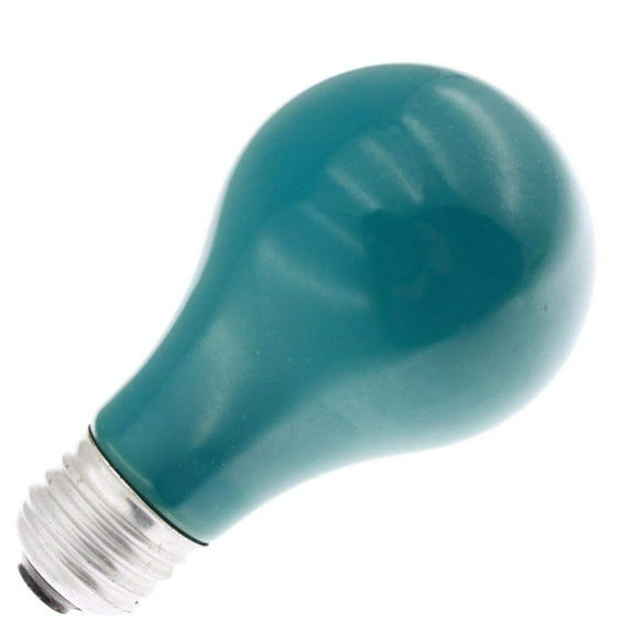Industrial Performance Specialty/Novelty 25A/G, 120 Volt, 25 Watt, A19 Green Incandescent Light Bulb (4 Pack)