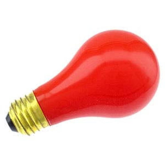 Industrial Performance Specialty/Novelty 25A/R, 25 Watt, 120 Volt, Medium Base, A19, Ceramic Red Light Bulb (1 Pack)