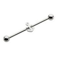 thumbnail image 1 of Industrial Piercing Barbell 14G with Anchor Design, 1 of 1