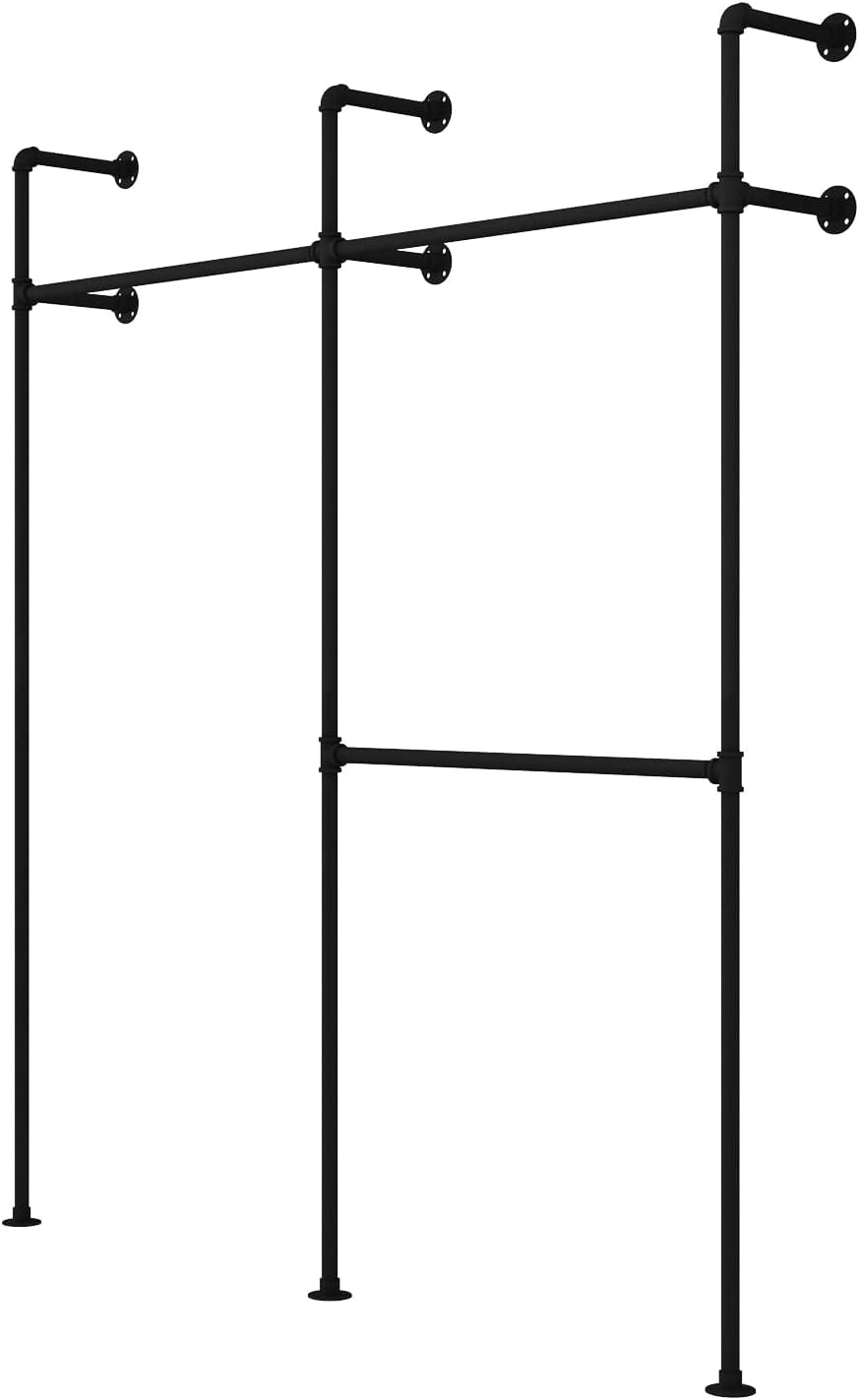 Industrial Pipe Clothing Rack,Moden Commercial Grade Pipe Clothes Racks