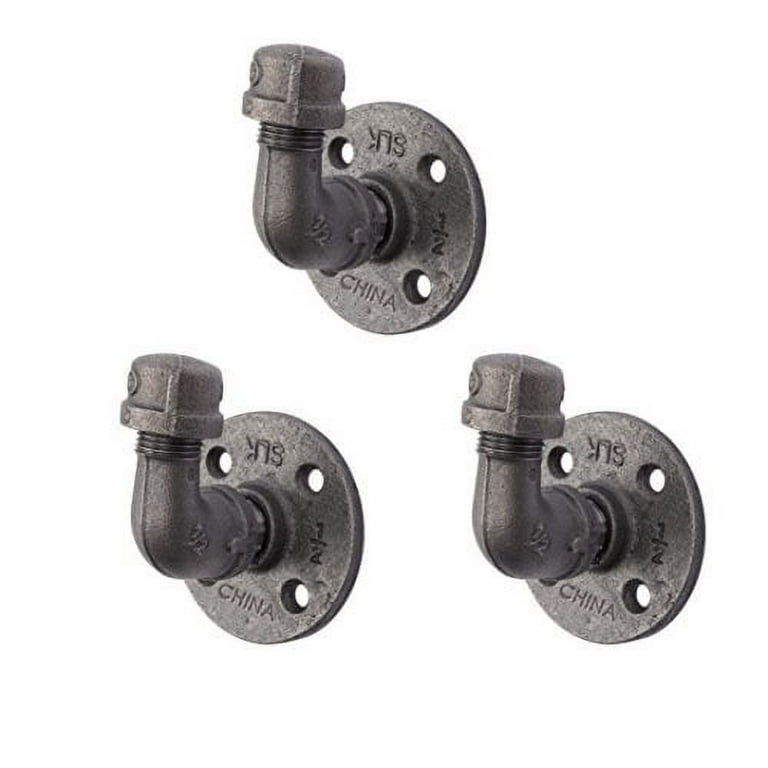 1/2 in. Black Steel Pipe Coat Hook Kit 1/2 in. Black Steel Pipe Coat Hook Kit