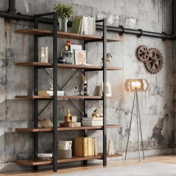 Gallery Detail: Industrial Pipe Floating Wall Mounted Shelves