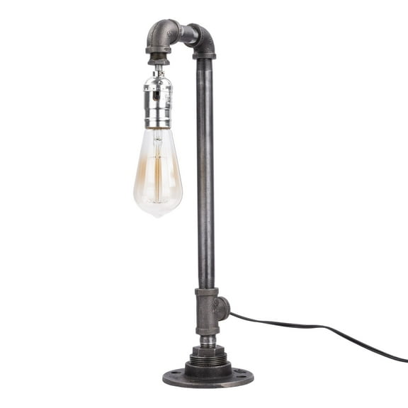 Industrial Pipe Reader Table Lamp by PIPE DECOR