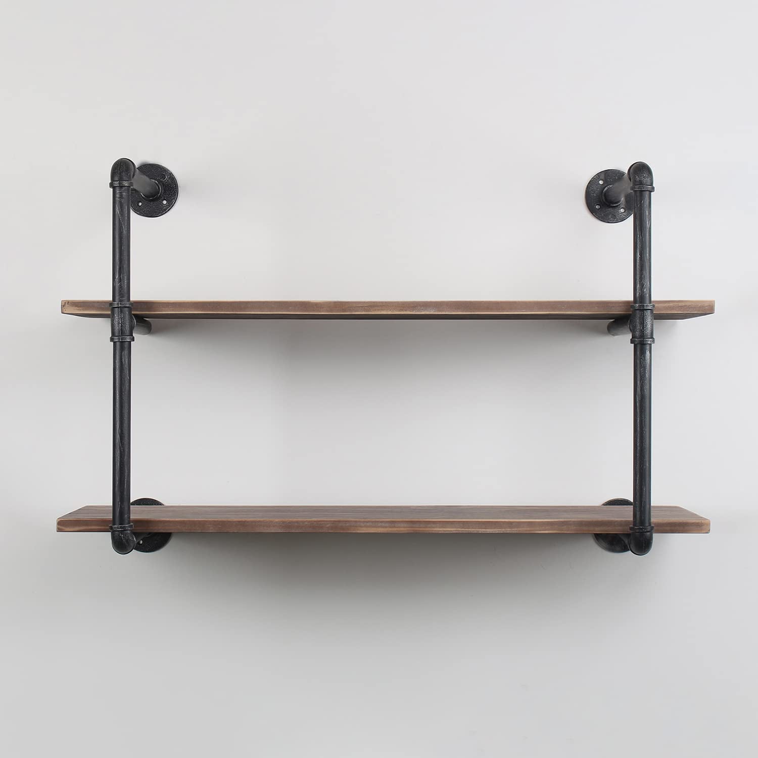 Industrial Pipe Shelving Wall Mounted,36in Rustic Metal Floating