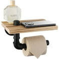 Industrial Pipe Toilet Paper Holder Vintage Style Diy Wall Mount Roll