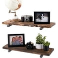 Industrial Pipe Wooden Shelves Restore by Pipe DÉCOR Premium Ponderosa