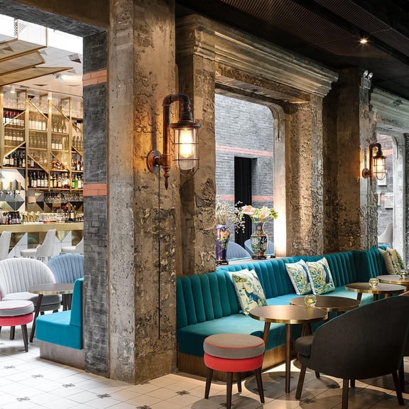 Industrial Plug in Wall Light E26 Base Edison Wire Retro Style Vintage Wall Lights with 5.9Ft Adjustable Plug in Cord Rustic Wall Sconce Fixture for Headboard Bedroom Porch - Cage