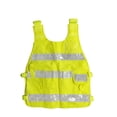 thumbnail image 1 of Industrial Premium High Visibility Fluorescent Reflective ANSI Class 2 Safety Vest One Size Fits All, 1 of 2