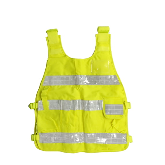 Industrial Premium High Visibility Fluorescent Reflective ANSI Class 2 Safety Vest One Size Fits All