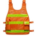 thumbnail image 1 of Industrial Premium High Visibility Fluorescent Reflective ANSI Class 2 Safety Vest One Size Fits All, 1 of 2