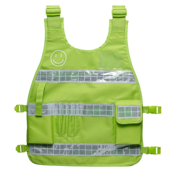 Industrial Premium High Visibility Fluorescent Reflective ANSI Class 2 Safety Vest One Size Fits All