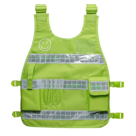 Industrial Premium High Visibility Fluorescent Reflective ANSI Class 2 Safety Vest One Size Fits All