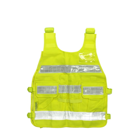 Industrial Premium High Visibility Fluorescent Reflective ANSI Class 2 Safety Vest One Size Fits All