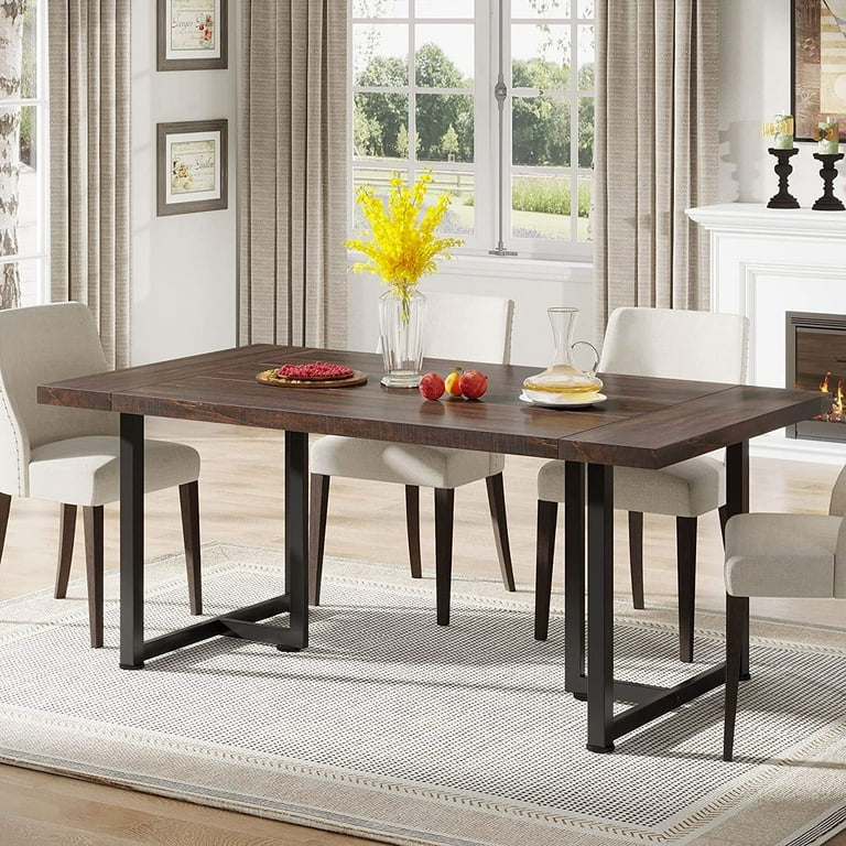 Industrial 6 cheap seater dining table