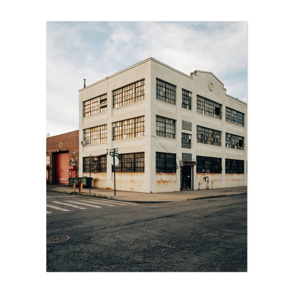 Industrial Red Hook 02 - Brooklyn New York Photography Architecture City Street Photography Vintage Unframed Wall Art Print 22 x 28 inches