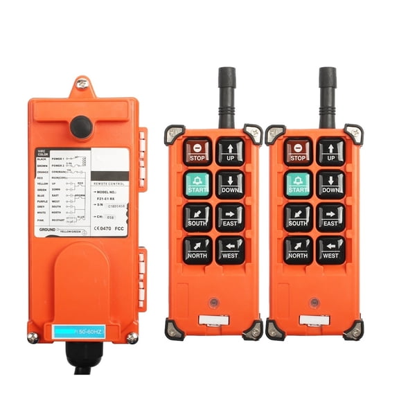 Industrial Remote Controller Switches Transmitter + Receiver Industrial Remote Control Electric Hoist F21-E1B Crane ,Easy to Operate