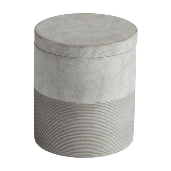 Industrial Resin 1-Piece Bathroom Canister