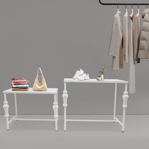 Industrial Retail Table Display Stand Bag Display Rack Shoes Rack Shelves