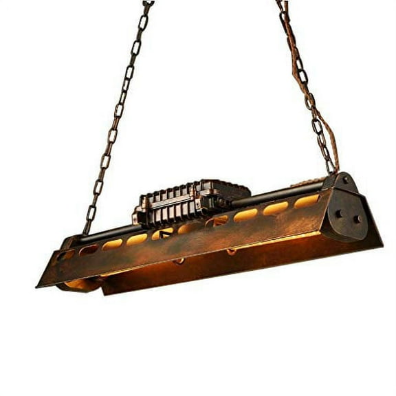 Industrial Retro Pendant Lighting Metal Wrought Iron Rustic Chandelier Adjustable Vintage Hanging Ceiling Lamp Fixture 4 Light Edison for Kitchen Island Farmhouse Living Room Bedroom Restaurant