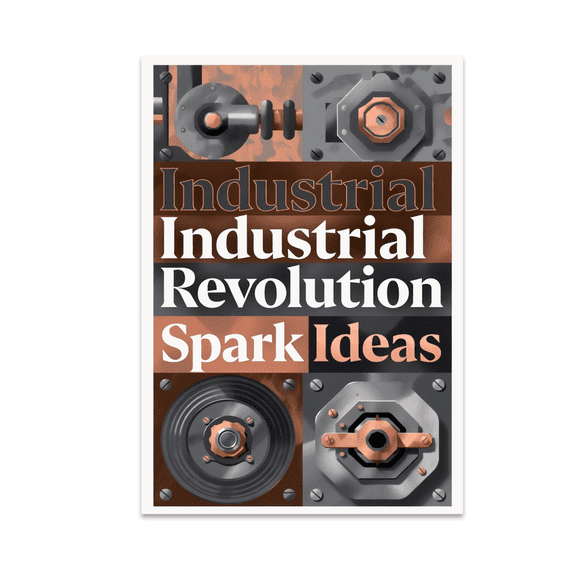 Industrial Revolution Spark Ideas - Innovation Enthusiast - 13x19 Poster Print