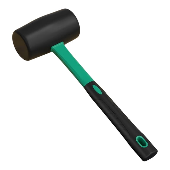 Industrial Rubber Hammer Mallets For Tile Installation Elasticity Shock Absorption Ergonomic Handle Construction Tool