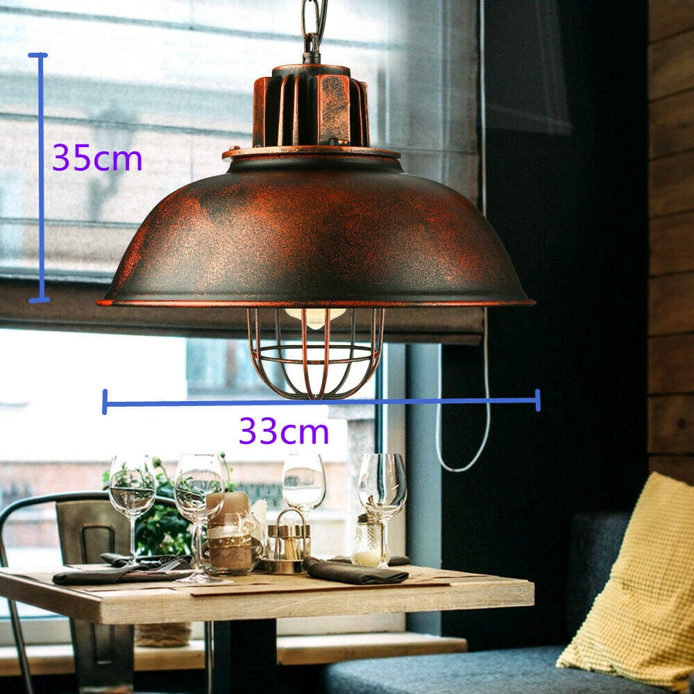 Industrial Rustic Pendant Light Vintage Kitchen Ceiling Lamp Hanging ...
