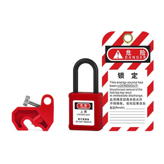 Industrial Safety Circuit Breaker Lock Corrosions Resistant Nylons Manual Locking For Electrical Equipment Isolation