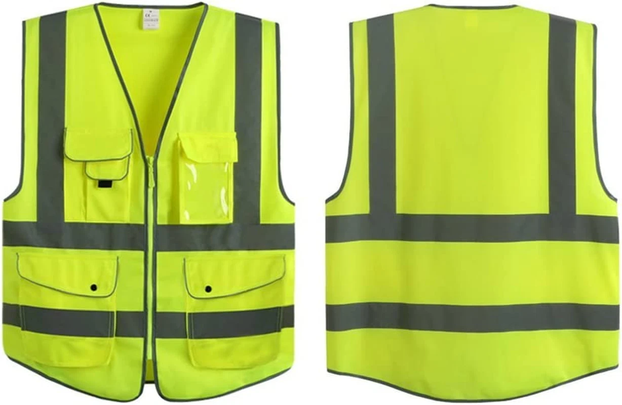 Industrial Safety Vest With Reflective Strips