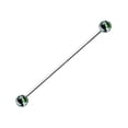 thumbnail image 1 of Industrial Scaffold Barbell 14G with Camouflage Design Ball Ends, 1 of 5