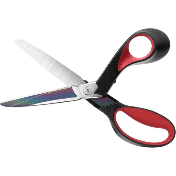 Industrial Scissors Heavy Duty: Professional Multipurpose Shears Sharp Stainless Steel - Forged Titanium Coated Scissors for Fabric Sewing Carpet Craft Workshop Outdoor Home Office