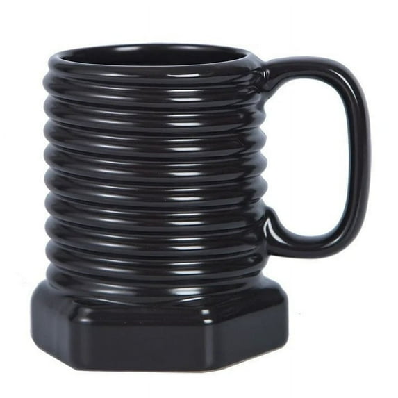 Industrial Screw Design Ceramic Coffee Mug 12oz, Matte Finish Cup with Ergonomic Handle for Office Home & Unique Gifts