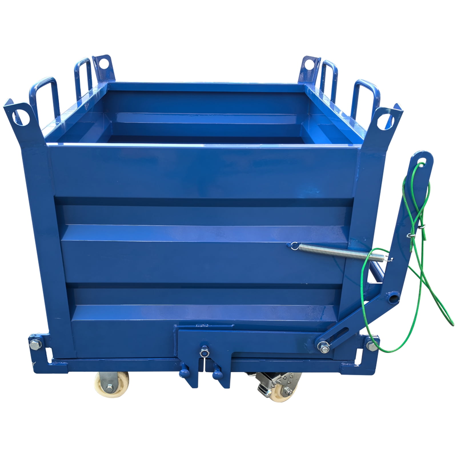 Load Shell Hopper Industrial Self-Dumping Steel Hopper Forklift Basket Hopper 2200Lbs ...