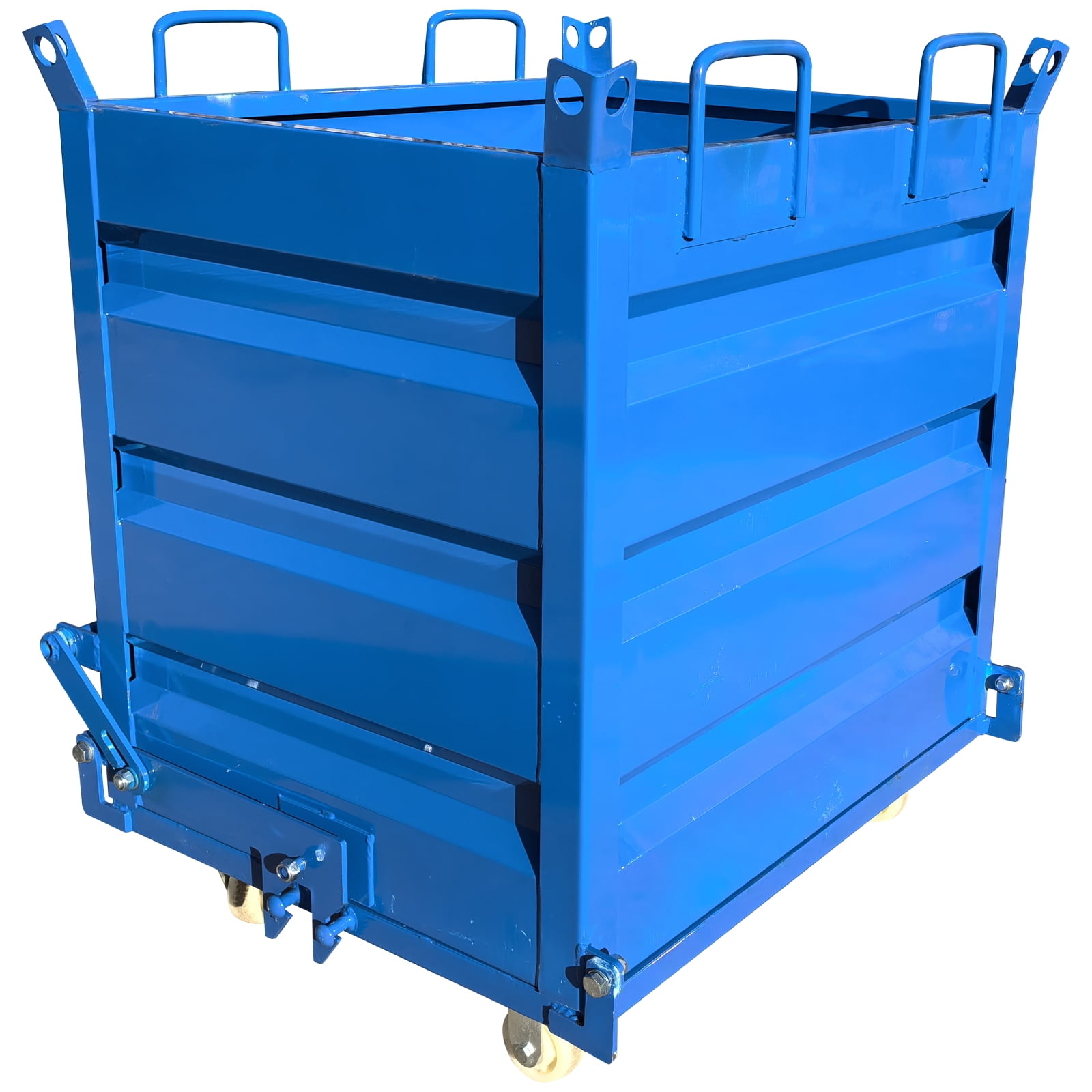Load Shell Hopper Industrial Self-Dumping Steel Hopper Forklift Basket Hopper 3300Lbs ...